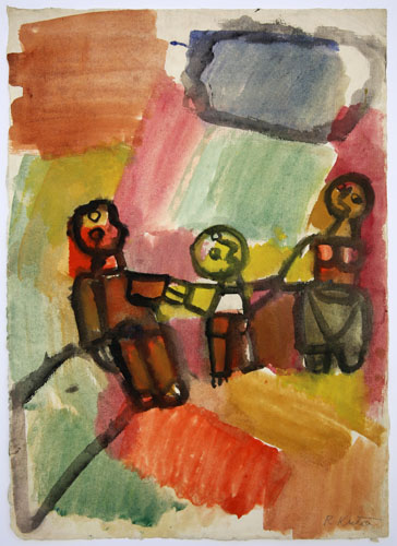 R. Kutra - Familienspaziergang Gou 1960 42x30