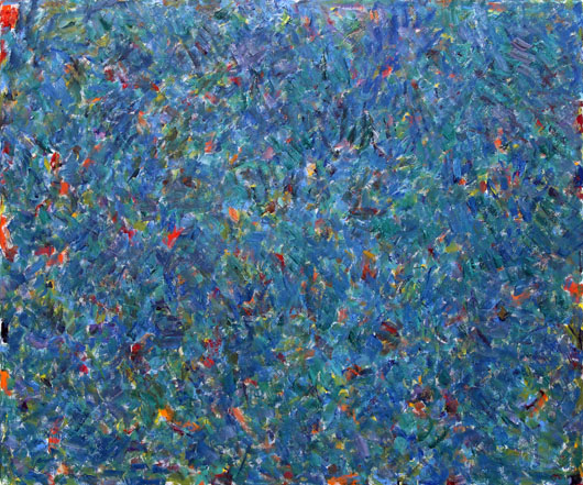 R. Kutra - Blaue Natur Öl 2016 100x120