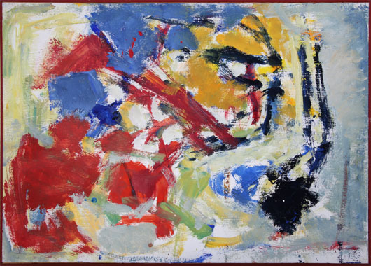 R. Kutra - Schritt ins Nichts XXVII Öl 2002 50x70
